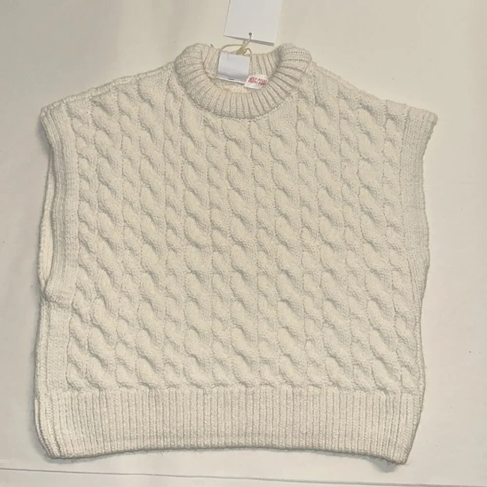 ZARA Kids | Cream | CABLE KNIT PONCHO